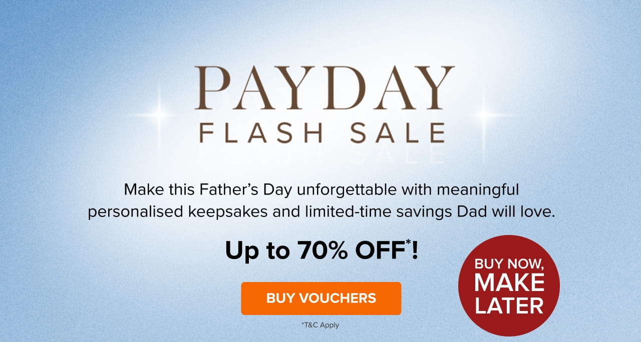 Payday Flash Sale with Up to 70% Off* Prepaid Vouchers